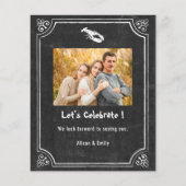 BUDGET Chalkboard Vaderdag Fotouitnodiging (Achterkant)