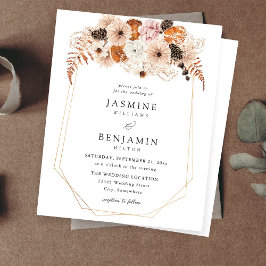 Budget Champagne Beige Oranje Rustieke Bloemen Bru