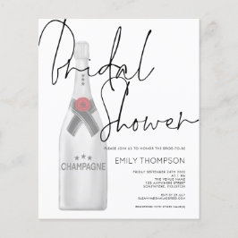 Budget Champagne Bottle Bridal Shower