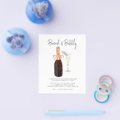 Budget Champagne Brunch & Bubble Vrijgezellenfeest Flyer (Enkel)