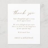 Budget Champagne Gold Text Foto Weddenschap Hartel (Voorkant)
