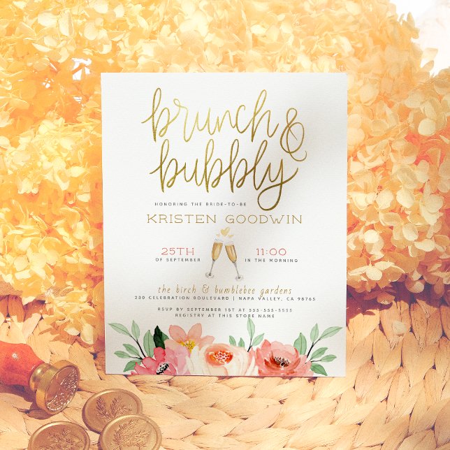 Budget Champagne Heart Gold Brunch & Bubble Bridal (Creator heeft geüpload)