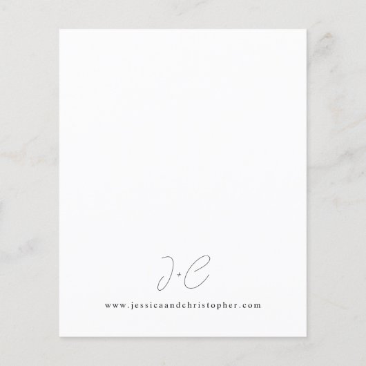 Budget Champagne & Pink Floral Wedding (Achterkant)