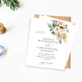 Budget Champagne & Pink Floral Wedding