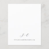 Budget Champagne & Pink Floral Wedding 2 Flyer (Achterkant)