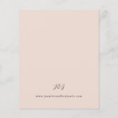 Budget ChampagneBeigeOranjeRurale Bloemen Bruiloft (Achterkant)
