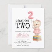 Budget Chapter Two Bear Book Girl 2nd Birthday (Voorkant)