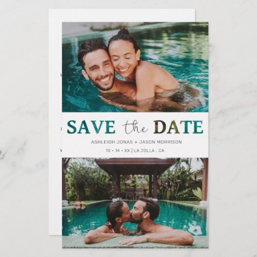 Budget Cheap Cut Paper Effect Weduwfotoscript (Voorkant / Achterkant)