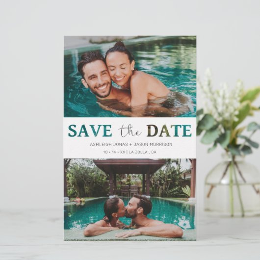 Budget Cheap Cut Paper Effect Weduwfotoscript (Staand voorkant)