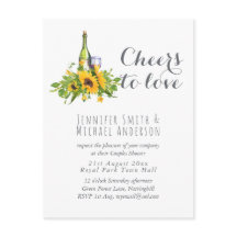 Budget Cheers to Love Wine Tasting Invitation