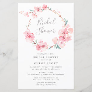 Budget Cherry Blossom Bridal Shower