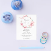 Budget Cherry Blossom Bridal Shower Flyer (Enkel)