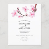 Budget Cherry Blossom Evening Party QR Code Invite (Voorkant)