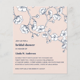 BUDGET Cherry Blossom Navy Blush Vrijgezellenfeest