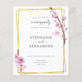 Budget Cherry Blossom QR Code Avemir Invite