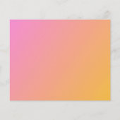 Budget Ches Oranje Roze Photo Holiday Card (Achterkant)