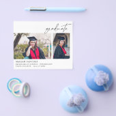 Budget Chic 2 Multi Foto Afstuderen Aankondiging Flyer (Enkel)