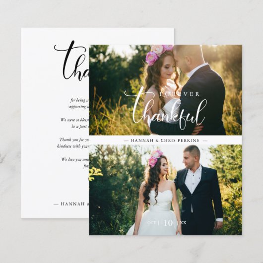 Budget Chic 2 Photos Collage Hand Lettered  (Voorkant / Achterkant)