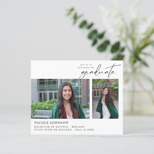 Budget Chic 5 Multi Photo Graduparty (Staand voorkant)