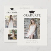 Budget Chic AFSTUDEREN Aankondiging Afstuderen fot (Voorkant / Achterkant)