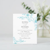 BUDGET Chic AQUA Magnolia Flower Branch Wedding (Staand voorkant)