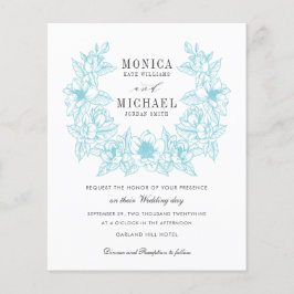 BUDGET Chic AQUA Magnolia Wreath Weddenschap