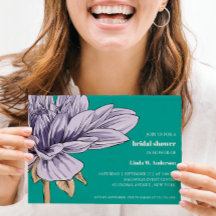 BUDGET Chic Blooming Lila Flower Vrijgezellenfeest