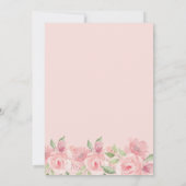 Budget Chic Coral Floral Vrijgezellenfeest Kaart (Achterkant)