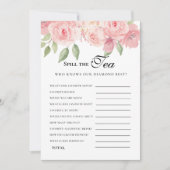 Budget Chic Coral Floral Vrijgezellenfeest spel Kaart (Voorkant)