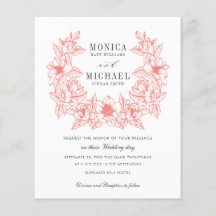 BUDGET Chic CORAL Magnolia Wreath Weddenschap