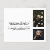 Budget Chic en stijlvolle foto Afstuderen (Achterkant)