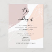 BUDGET Chic Floral Abstract Weddenschap (Voorkant)