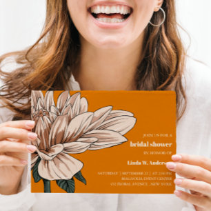 BUDGET Chic Flower Rust Ivory Vrijgezellenfeest