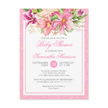 Budget Chic Flowers Bouquet Pink Cute Baby shower