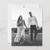 BUDGET Chic Geprägte Uitziende Trouw Save the date (Achterkant)