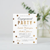 Budget Chic Gold Glitter Confetti Engagement Party (Staand voorkant)