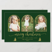BUDGET Chic Gold Tree Arch 3 Foto met Kerstmis Kaa (Voorkant / Achterkant)