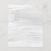 BUDGET Chic Grey White Waterverf Floral Wedding (Achterkant)