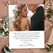 Budget Chic Kalligrafie 2 Foto Bruiloft Dank u