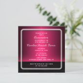 Budget Chic Modern Paars Girly Glam Quinceañera Kaart (Staand voorkant)