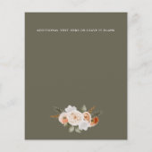 Budget Chic Oranje Ivory MOSS groene bruiloft (Achterkant)