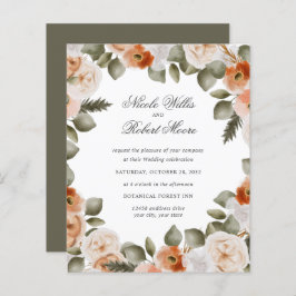 Budget Chic Oranje Ivory MOSS groene bruiloft