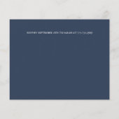 BUDGET Chic Orchid Branch Pink navy sage bruiloft (Achterkant)