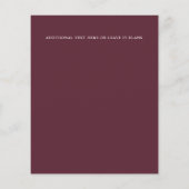 Budget Chic Plum Ivory Acanthus floral Wedding (Achterkant)