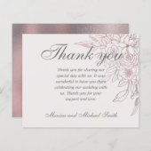 BUDGET Chic Roos Gold Floral | DANK U (Voorkant / Achterkant)