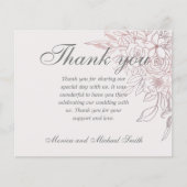 BUDGET Chic Roos Gold Floral | DANK U (Voorkant)