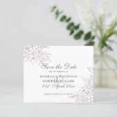 BUDGET Chic Roos Gold Floral Weddenschap BESPAAR D (Staand voorkant)