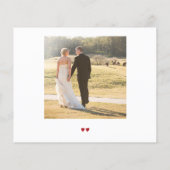 Budget chic script 2 foto's bruiloft liefde bedank (Achterkant)