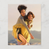 Budget Chic Script 2 foto's trouwuitnodiging (Achterkant)