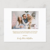 Budget Chic Script 5 Fotocollage Kerst Kaarten (Achterkant)